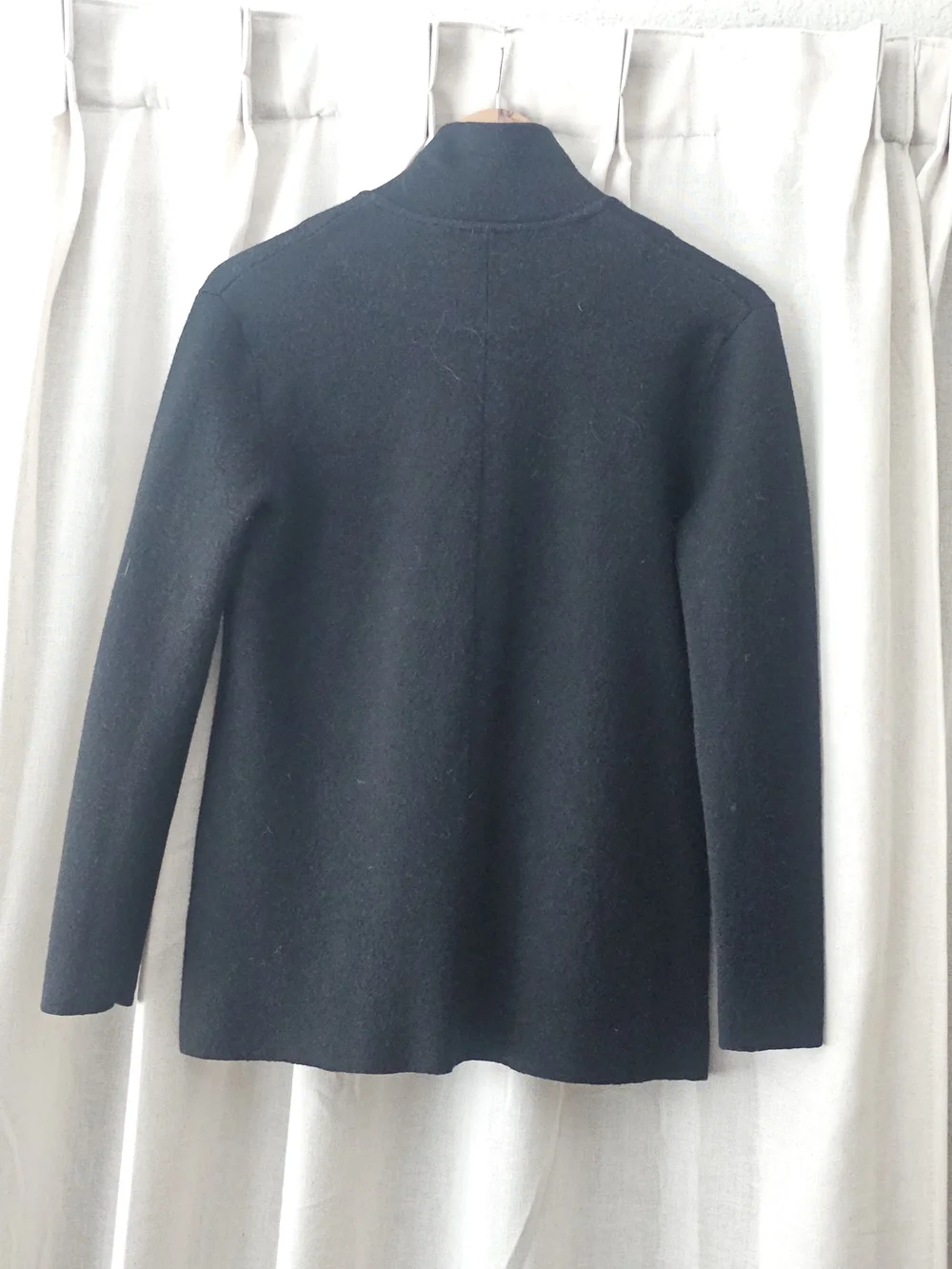 J.Crew 100% Merino Wool Sweater Blazer Black Size Small